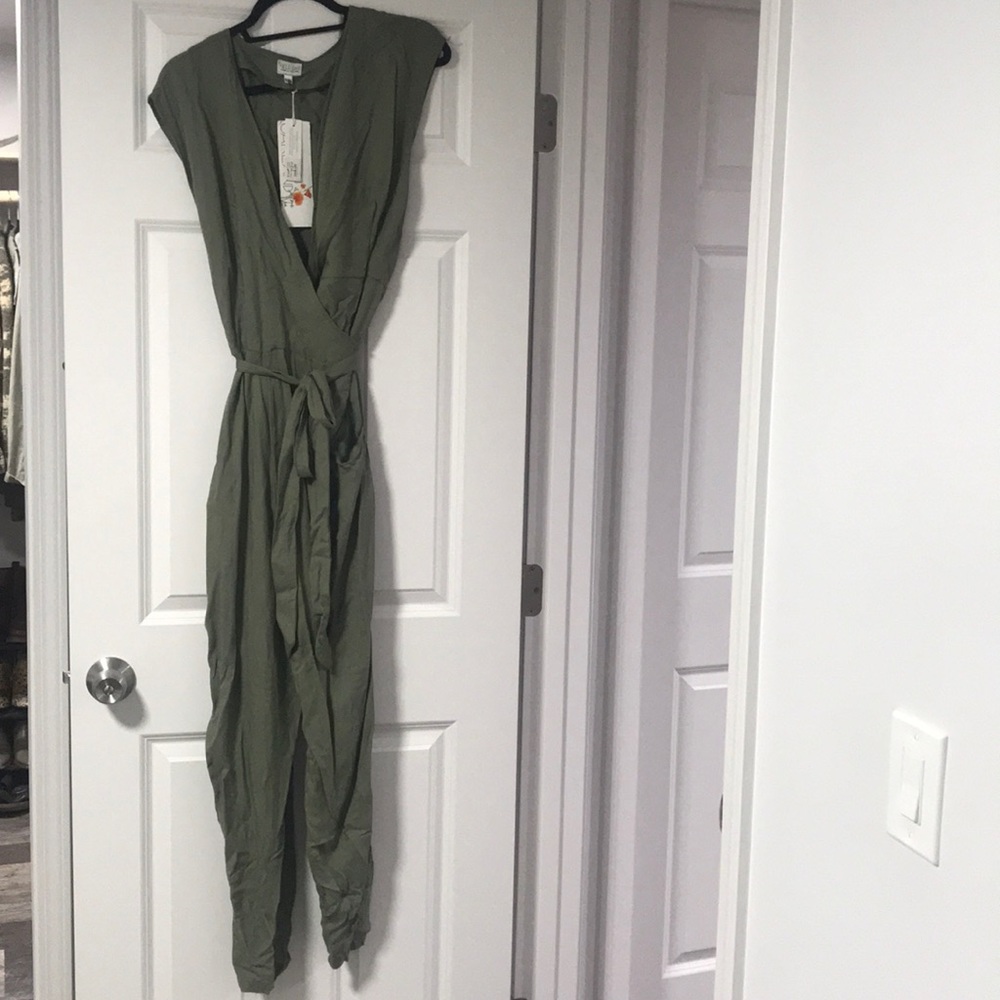 Olive green jumpsuit